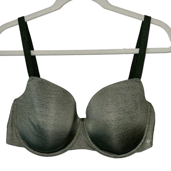 NWT Adore Me Olive Green Underwire Bra 42D Smooth Adjustable Straps Hook & Eye C - Picture 1 of 5